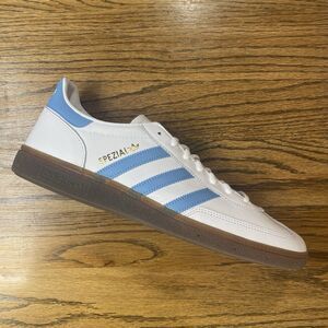 Adidas Originals Handball Spezial White Light Blue Men's Size 11 12 Shoes NEW